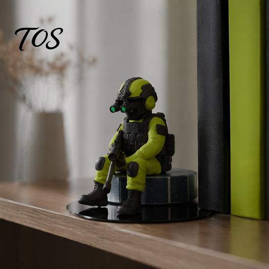 Military Hobbyist Gift 3D Printed Soldier Desktop Figurine, Model, Miniature Action Figure Ornament for Home Office Car Decor And Lovers Collectible