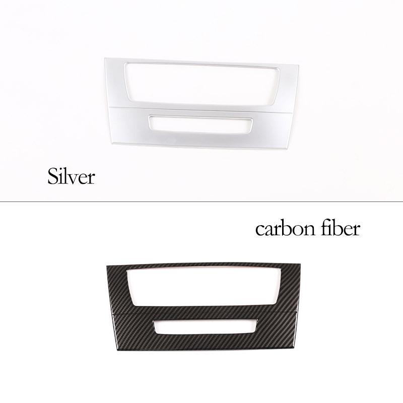 For BMW 3 Series E90 2005-2012 ABS Car Center Console Air Conditioning Volume Knob Decorative Frame Sticker Car Accessories