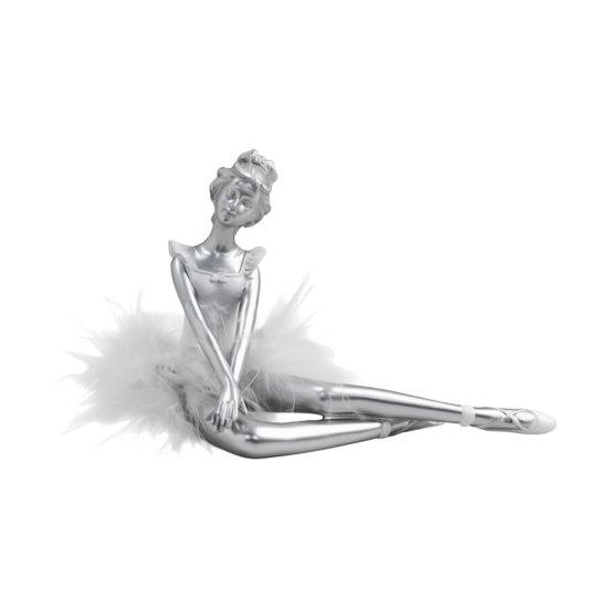 Resin Ballet Girl Figurine Dancer Statue Modern Ballerina E