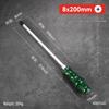 Durable One-Piece Magnetic Torx & Phillips Screwdriver and Pry Bar: High Hardness, Hammer-Ready Flat-Head Design
