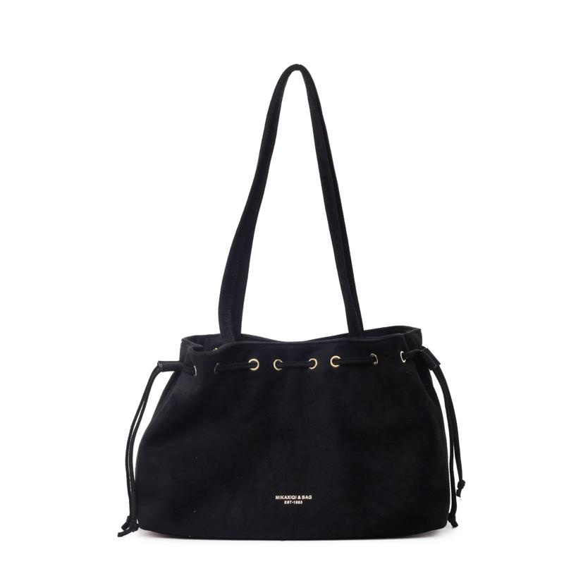 Fashion Faux Suede Hasp Sewing Thread Shoulder Bags 2026 Hot Sale Large Capacity Commute Stylish Design Women's Crossbody Bags