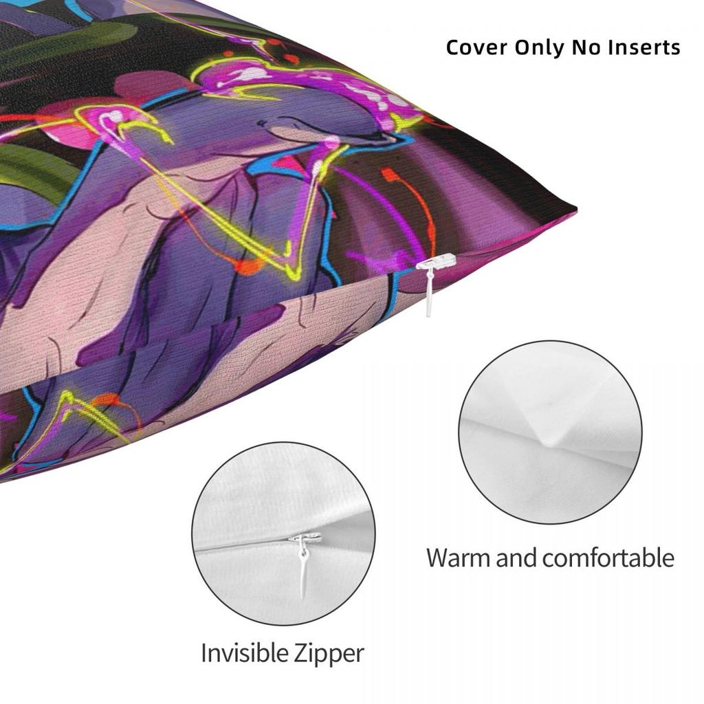 Hisoka Anime Hunter X Hunter Square Pillowcase Cushion Cover Pillow Case Throw Pillow Cover for Home Sofa Living Room