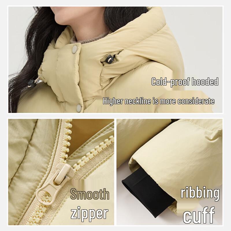 Xuezhongfei Women's Long Hooded Extreme Cold Down Jacket