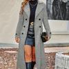 European and American Fashion Double-breasted Women's Warm Coat for Autumn and Winter