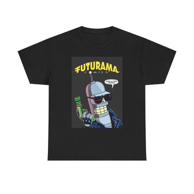 Futurama Graphic T Shirt Funny Tv Series Jokes Unisex Heavy Cotton Tee Unisex T-Shirt