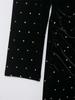 European & American Style 2025 Winter Shiny Beaded Velvet Dress
