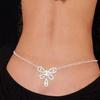 Versatile Butterfly Rhinestone Waist and Body Chain Fashion Accessory