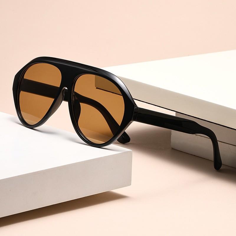Vintage Oversized Pilot Sunglasses 2026 New Double Bridge Sun Glasses Women Trendy Luxury Brand Design Outdoor Driving Shades