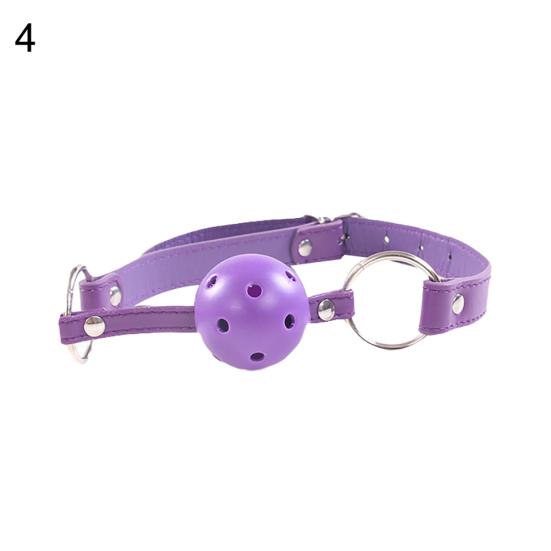 Mouth Gag Ball Harness Oral Fixation Restraints Bondage Adults Sex Game Toy