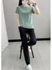 Women's Quick-Dry Mesh Printed Sports T-Shirt - Summer Round Neck, Short Sleeve, Sweat-Wicking, Ice Silk Fabric for Running & Fitness