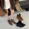 Fashion Baolamos Winter New Brand Women Short Boots Fashion Pointed Toe Ladies Elegant Ankle Boots Thin High Heel Dress Pumps Shoe