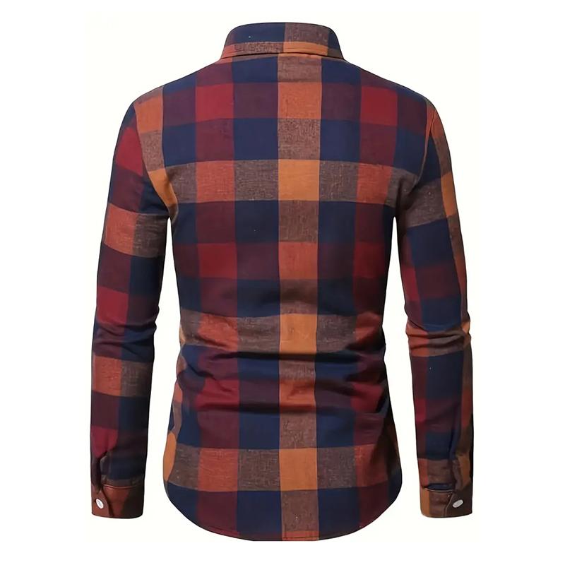 Spring and Autumn Men's Long Sleeved Button Up Shirt 3D Digital Printing for Casual Daily Entertainment and Fashion Design