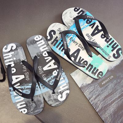 Sommer neue Version Herren Flip-Flops Graffiti Herren Hausschuhe lässig Strand coole Hausschuhe