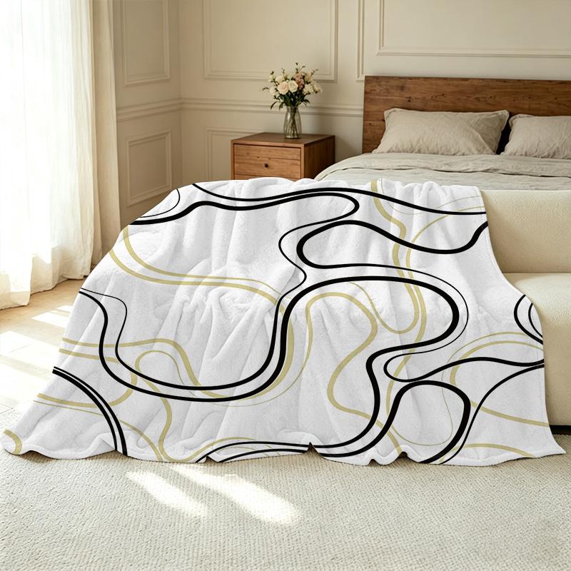 Lightweight Flannel Blanket | Minimalist Versatile Soft Cozy Warm Skin-Friendly Decorative Throw for Home, Car, Halloween & Christmas