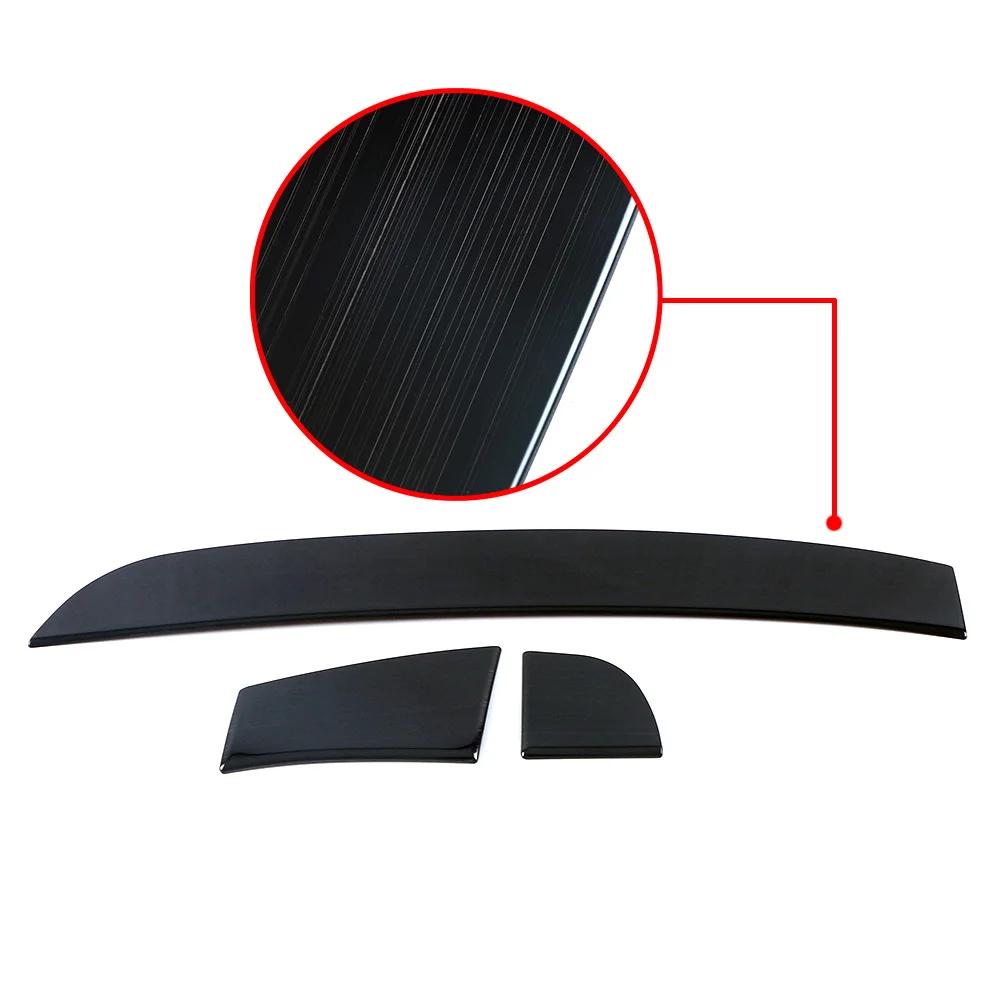 For Hyundai Tucson   Accessories Car Dashboard Center Control Edge Trim Cover Interior Garnish Stainless Steel Sticker Brushed Black