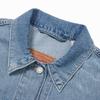Levis SS22 Solid Color Polo Collar Casual Denim Jacket Women jackets Blue A1986-0000