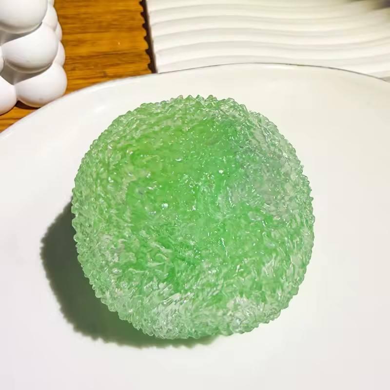 Crunch Squeeze Ice Crystal Stress Ball Fruit Candy Squishy Fidget Toy Soft Sensory Stress Relief Toy for Kids Adults
