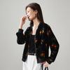 SOFSIL Retro Print Velvet Jacket