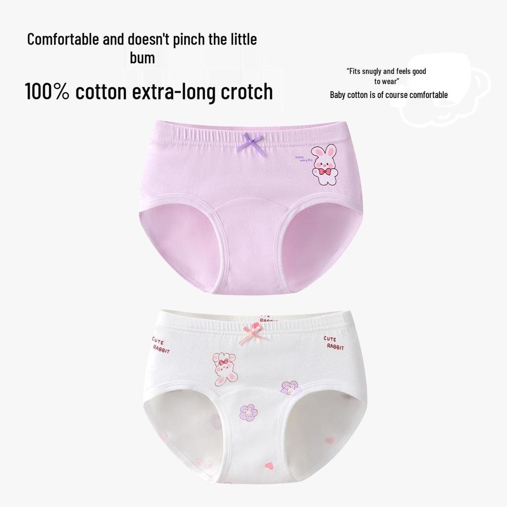 Slip a Triangolo Antibatterici in Puro Cotone per Bambine - Comfort Senza Pizzicotti per Neonati e Bambini Più Grandi (Autunno inverno)