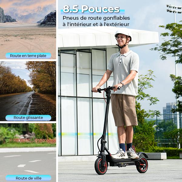 Electric Scooter Foldable iScooter W7 350W Motor Electric City Scooter Top Speed 35Km/h 36V 7.8AH Range 30Km Load 120Kg
