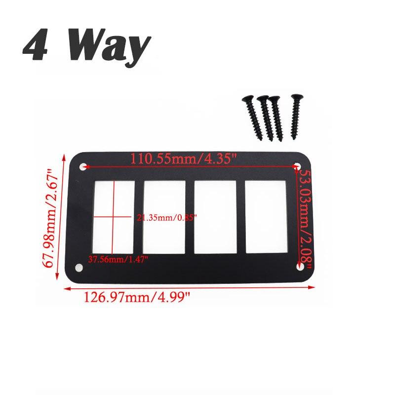2/3/4/5/6 Way Car Auto Boat Rocker Switch Clip Panel Holder Housing For Car-Styling Auto Switches Boat Car Switches Parts