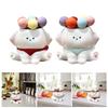 Cartoon Dog Fruit Forks Set Ceramic Dessert Fork with Storage Jar Cute Appetizer Picks for Home Party