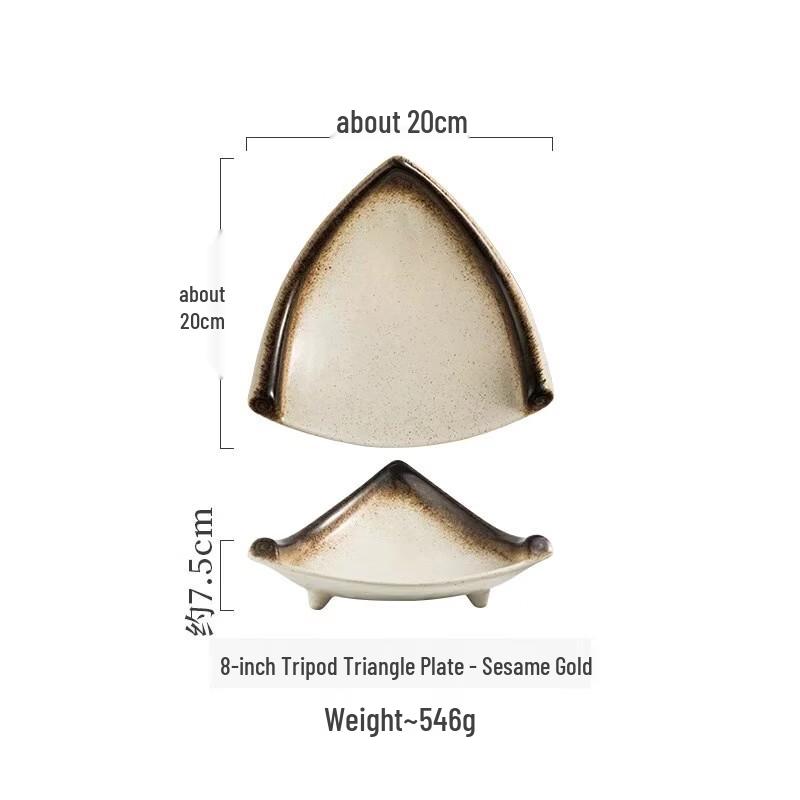 Zhi Shi Geometric Triangle Plate