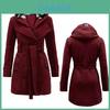 Elegante Cappotto da Donna Giacca Lunga Calda Capospalla Invernale con Design Parka con Cappuccio