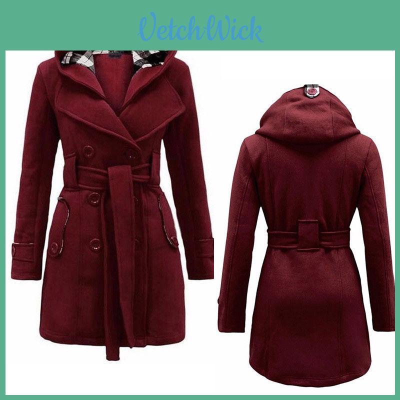 Elegante Cappotto da Donna Giacca Lunga Calda Capospalla Invernale con Design Parka con Cappuccio