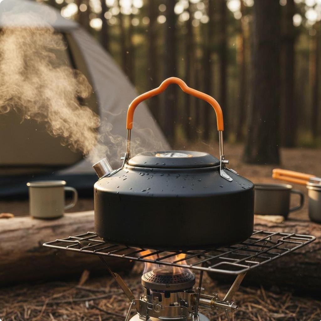 304 Stainless Alloy Beverage Kettle Large Capacity Steel Camping Portable Outdoor