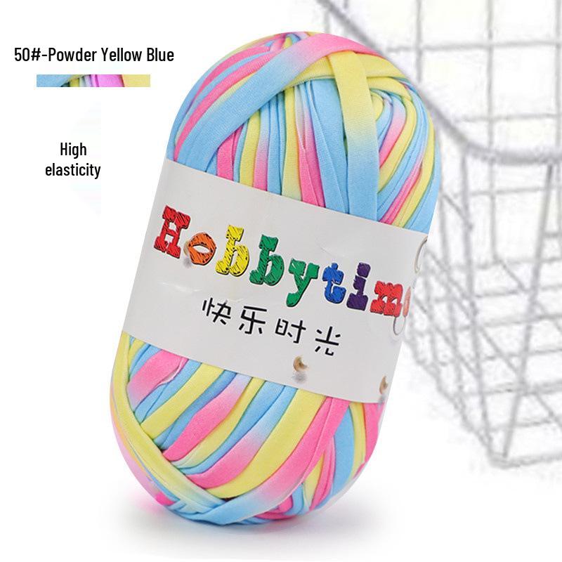 Cloth Strip Yarn DIY Crochet Kit: Handmade Bag, Knitting Material for Cushions, Carpets, and Dolls
