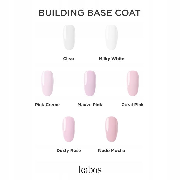 Base de Construction UV LED Kabos Mauve Pink 10 ml