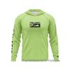 Mens UPF 50 Quick-Dry Fishing Shirt With Hood Long Sleeve Sun Protection Top Outdoor Angling Wear