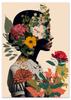 Poster Porträt Blumen