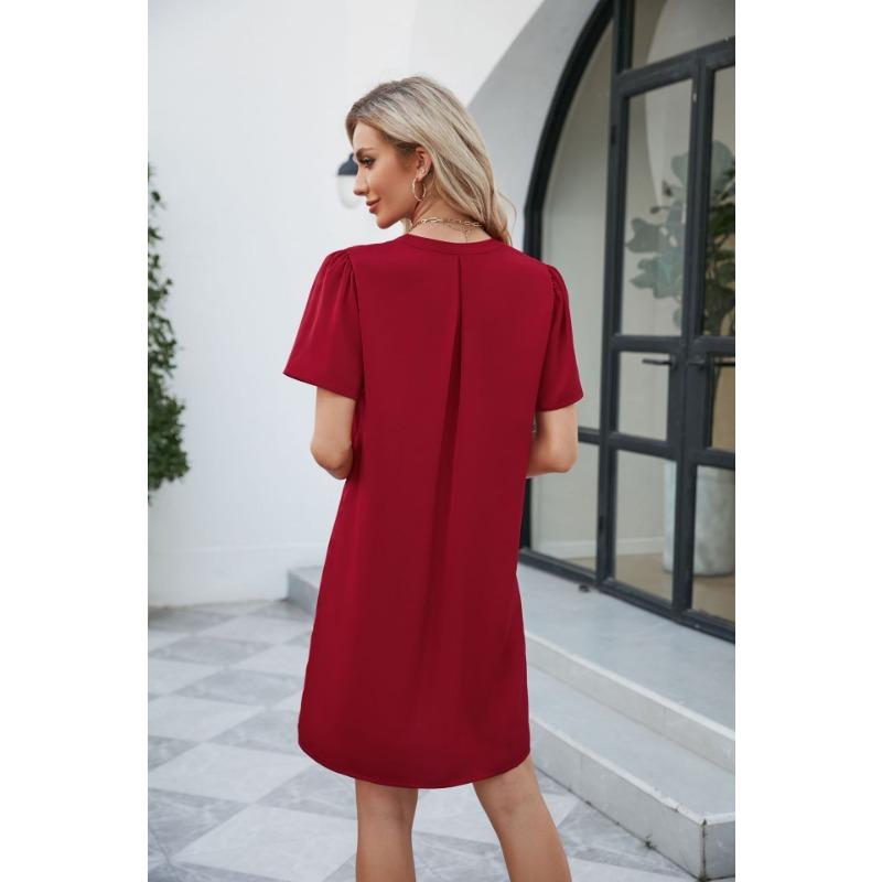 Rochie de vară de damă ocazional modă lejeră rochii sexy cu decolteu în V