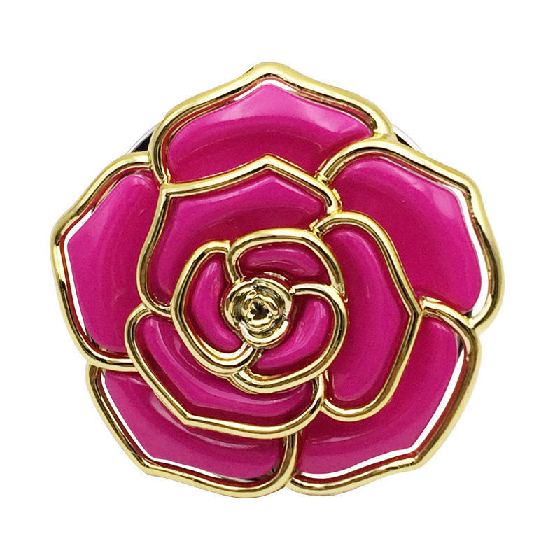 1PCS Rose Design Foldable Bag Hook Metal Plastic Round Table Hook Handbag Hanger