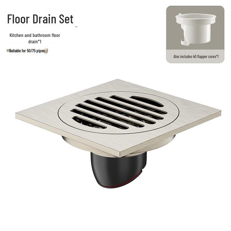 MDNG Thickened Bathroom Floor Drain with Washing Machine Dual-Use