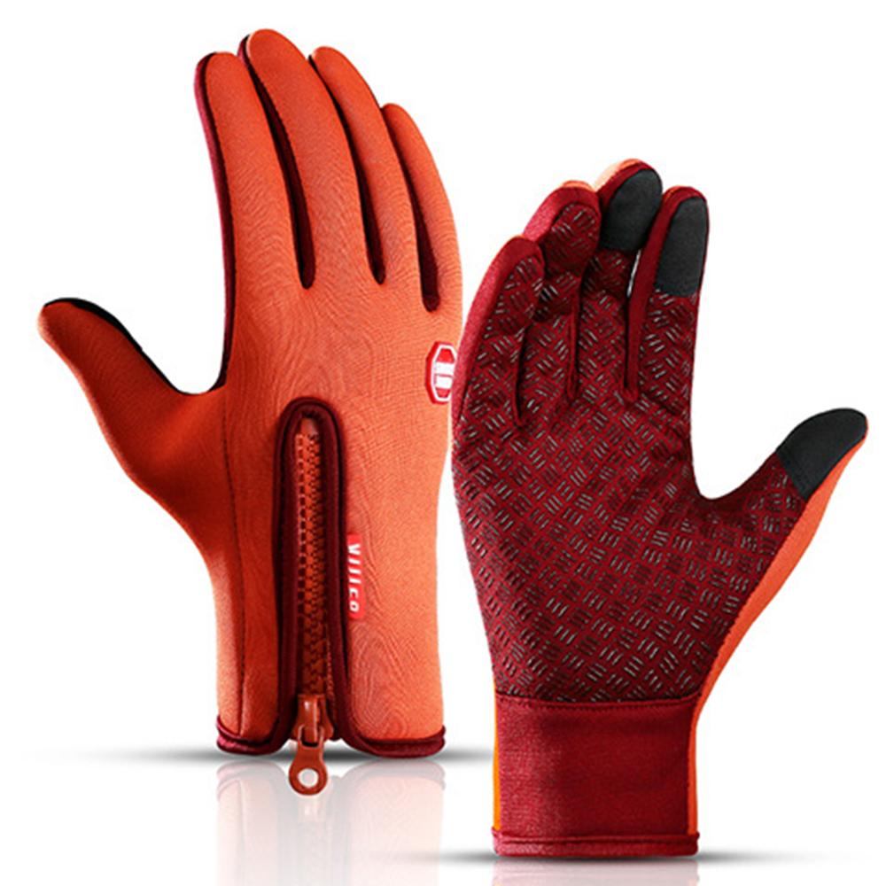 

Осінь-зима Теплі велорукавички Термічні Спорт на відкритому повітрі Біг Велосипед Лижні рукавички для кемпінгу Походи Мотоциклетні рукавички Чоловіки XL