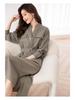 2025 Autumn V-neck Waist-Cinching Slimming Shirt Dress for Women