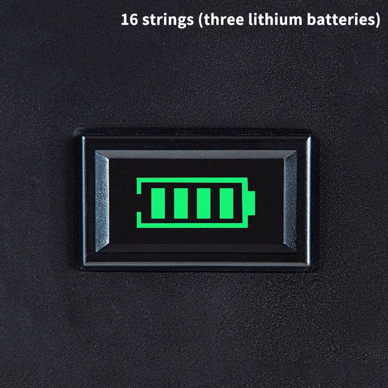 Two-Line Electric Vehicle Voltage Meter, Battery, Battery Charge Percentage Display Meter