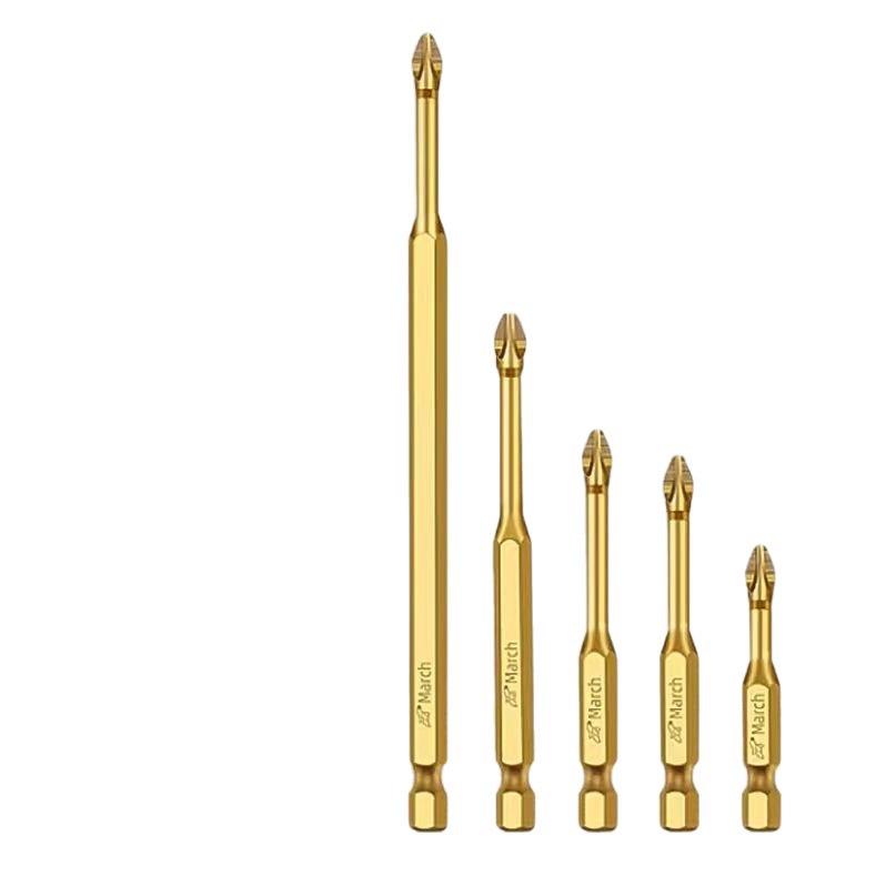 Impact-Resistant Magnetic Phillips Head Drill Bit: Anti-Slip, Super Hard, Torsion-Ready for Woodworking and Electric Screwdrivers
