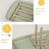 Colorful Baby Feeding Bottle Drain Rack Wheat Straw Feeding Cup Holder  Bottle Accessories
