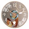 Light Luxury Art Wall Clock Circular Quartz Clock For Bedroom Living Room Study Fashionable Simple Modern Decoration