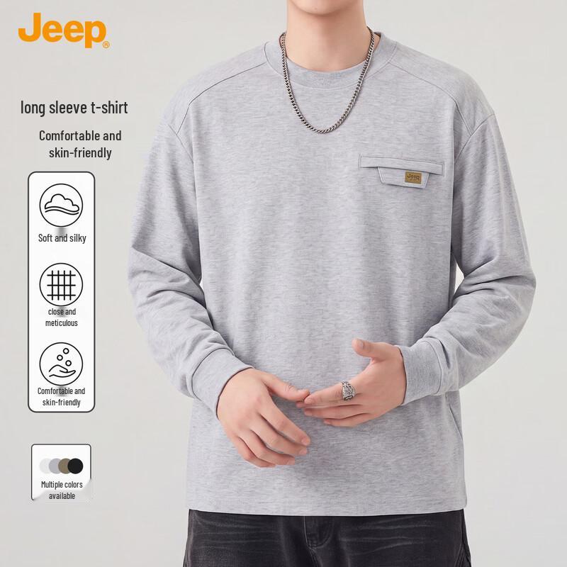 Jeep Men's Long Sleeve Crewneck T-Shirt