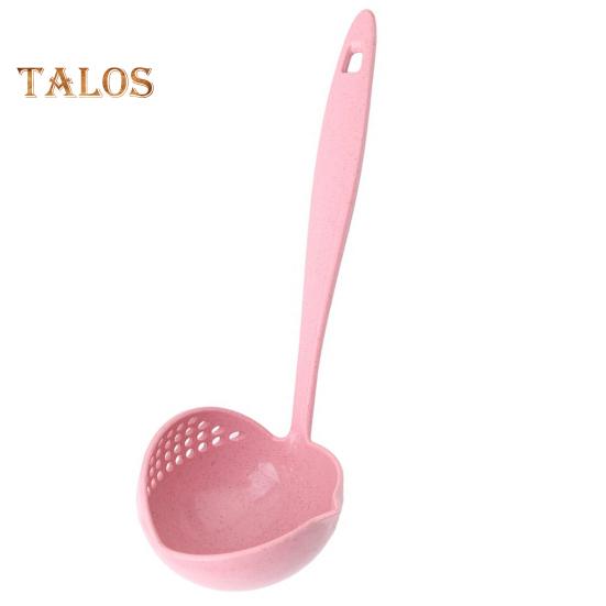 Strainer Spoon Eco-friendly Easy To Clean Two-in-one Delicate Multifunctional Soup Spoon with Hanging Hole for Hotel