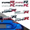 3D Metal Car StickerType R Typer Logo Front Grille Emblem Trunk Rear Stickers Badge For TYPER Civic XR-V HR-V Accord