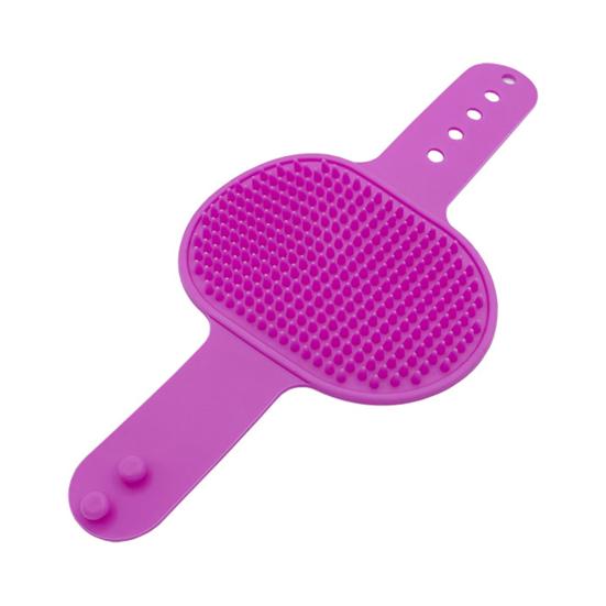 Kitten Scratching Post Easy Grip Anti-slip Portable Pet Cat Scratching Post Combing Grooming Deep Hair Removal Pet Hair Brush розовый