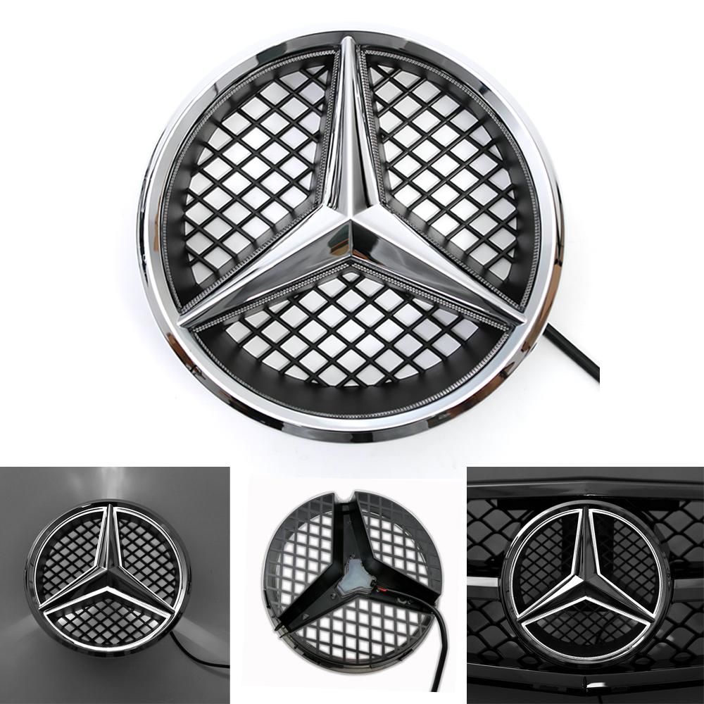 AABGV1 Front Grille Star Emblem For Mercedes Benz B-Class W245 2009-2011 C-Class W204 2008-2014 GLK-Class X204 2008-2012