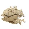 50 Stück 50mm Unbearbeitete Holzfischform Holzscheiben Holzmalerei Großhandel Bastelartikel für Kinder zum Bemalen für Bastelarbeiten DIY Heimdekoration