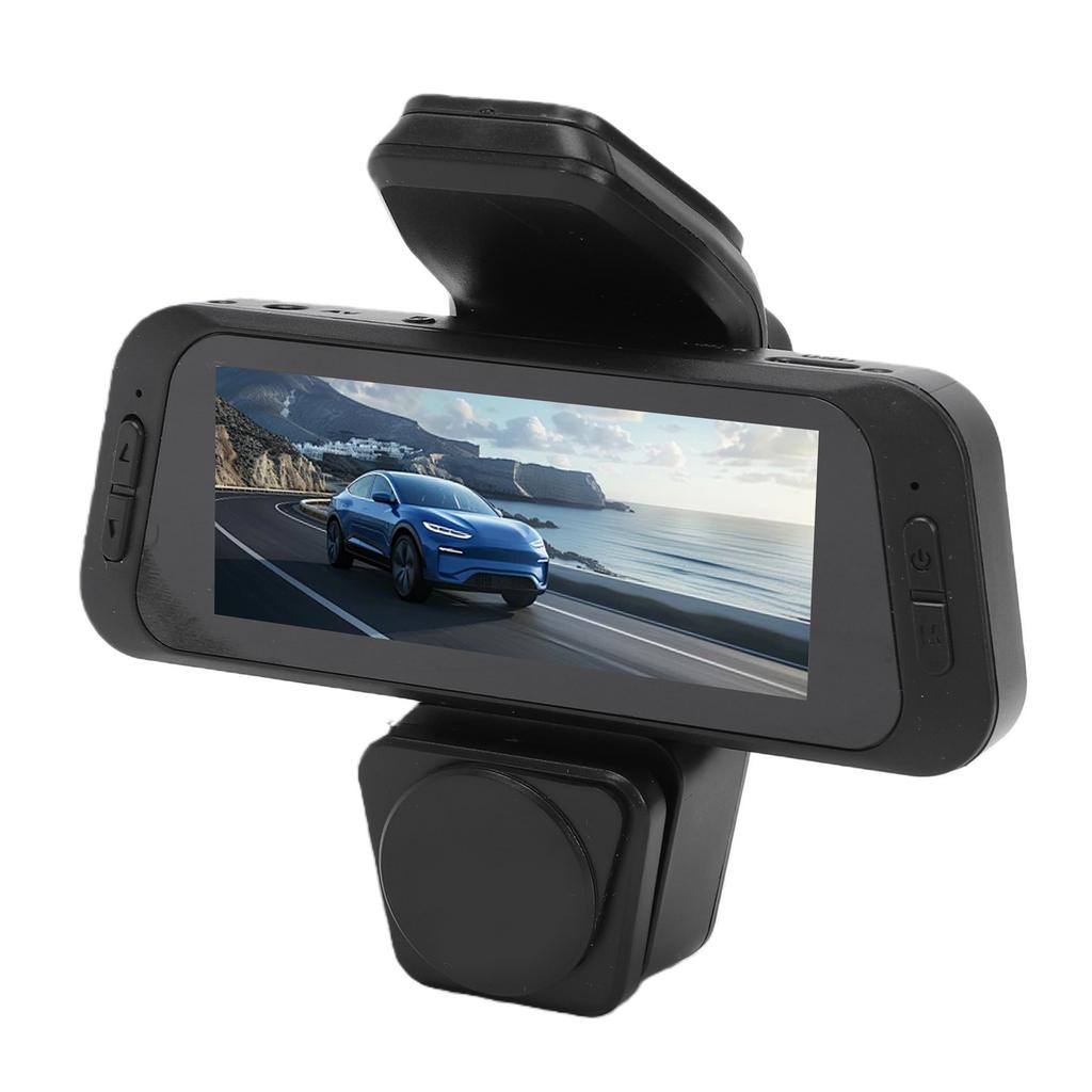 3 Channel Dash Cam 1080P HD Front Rear Inside Car Camera Recorder 360 Degree View Loop Recording 3.16 Inch Screen